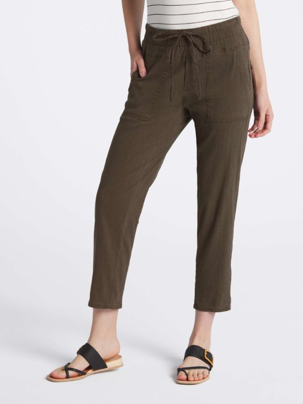 KUT FROM THE KLOTH - Sandra Smocked Waist Linen Pant - Picture 5 of 5